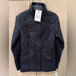 NWTs Barbour Women’s Cavalry Polarquilt Quilted Jacket. Black. 4 US (8 UK)